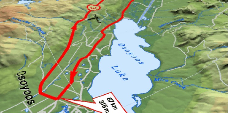 Osoyoos to Keremeos (click to launch)